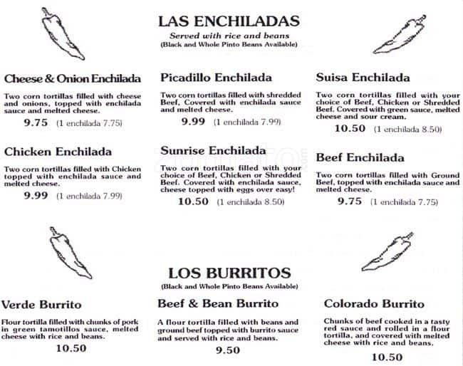 Menu at Los Jalapenos Mexican Restaurant, Camas, 231 NE 3rd Ave