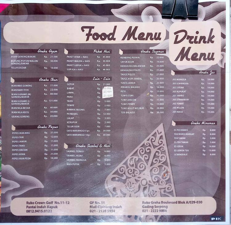 Rumah Makan Ciganea Menu Menu Untuk Rumah Makan Ciganea