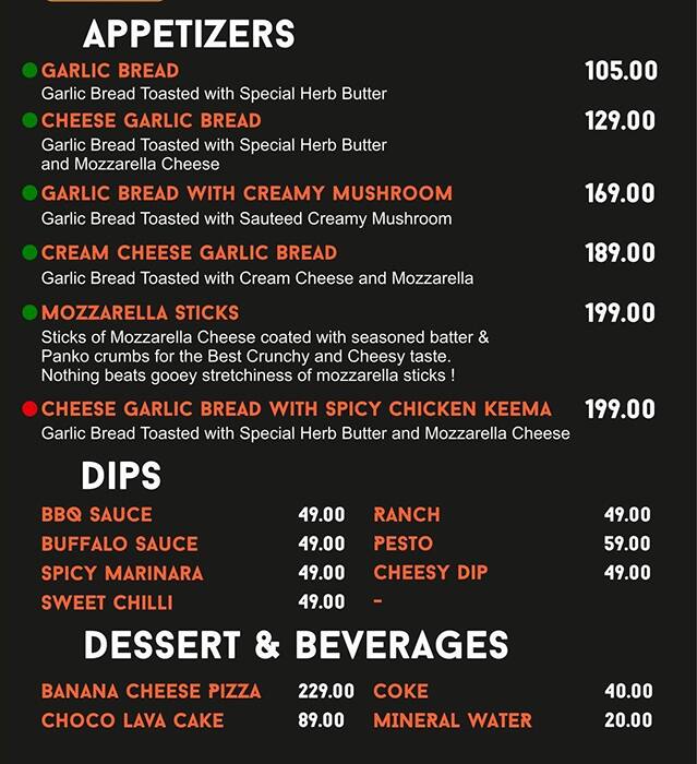 Menu at 64 West Burgers, Mumbai