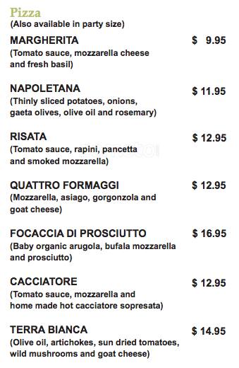 Menu de La Risata