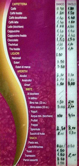 Menu di Bar Danhill 