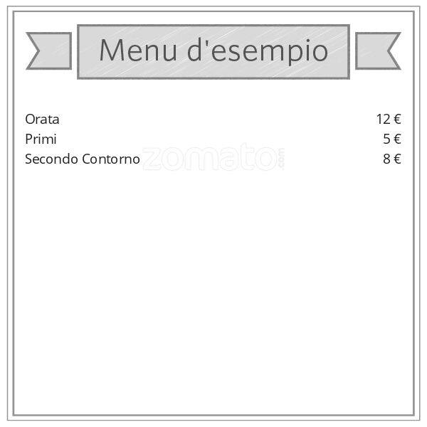 Menu di Pizzeria Tavola Calda Rosticceria 