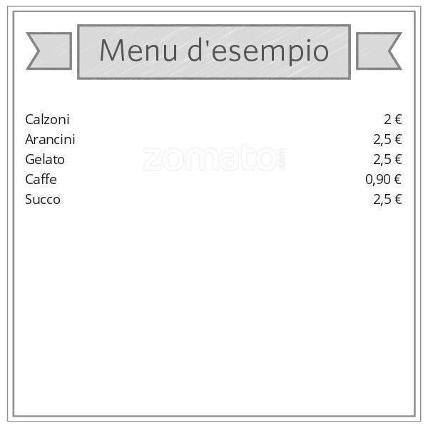 Menu di Antichi Sapori 