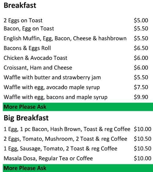 Tava Cafe Menu, Menu for Tava Cafe, Tottenham, Melbourne Urbanspoon