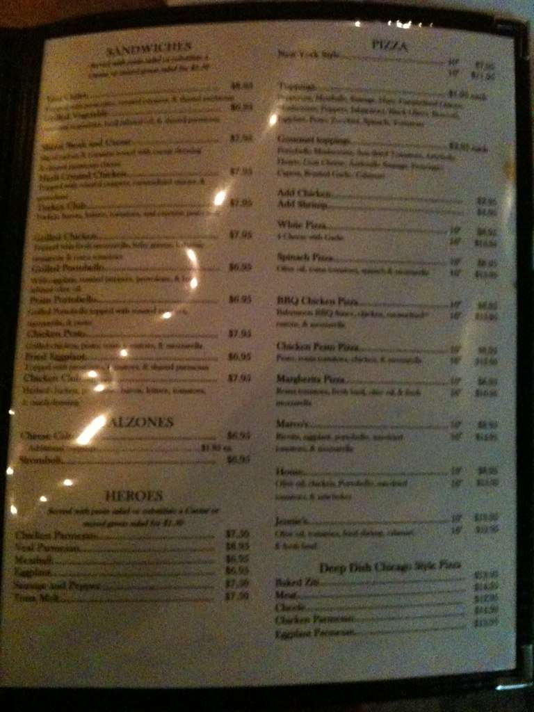 Menu At Babymoon Cafe Morrisville