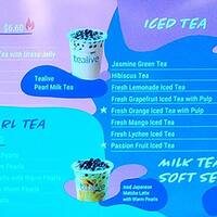 Tealive Menu Menu For Tealive Docklands Melbourne