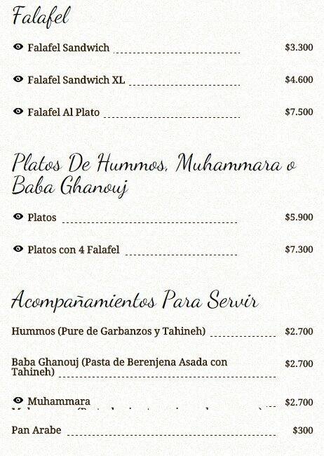 El Gringo menu