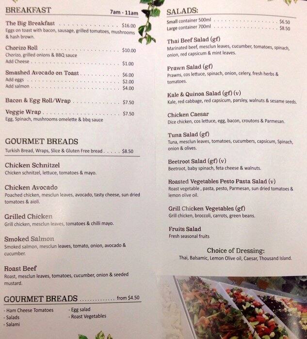 Rustic Greens Menu, Menu for Rustic Greens, Liverpool, Sydney