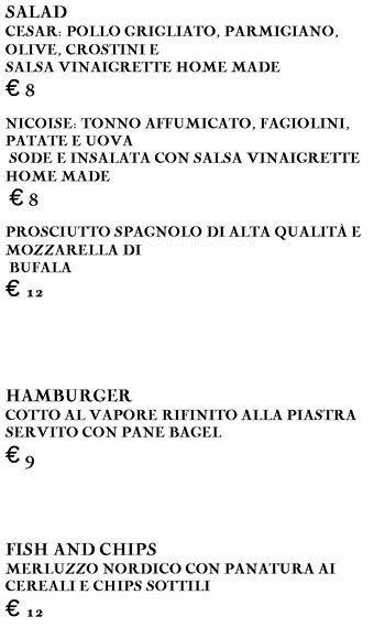 Menu di kitchenette 