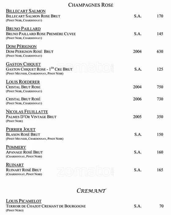 Menu di VUN Andrea Aprea 