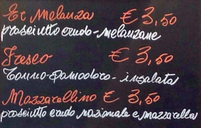Menu di Forno Moderno 