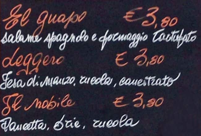 Menu di Forno Moderno 
