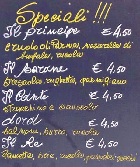 Menu di Forno Moderno 