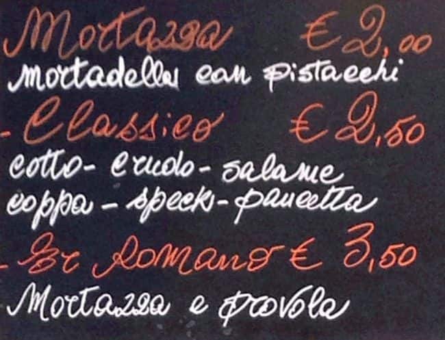 Menu di Forno Moderno 