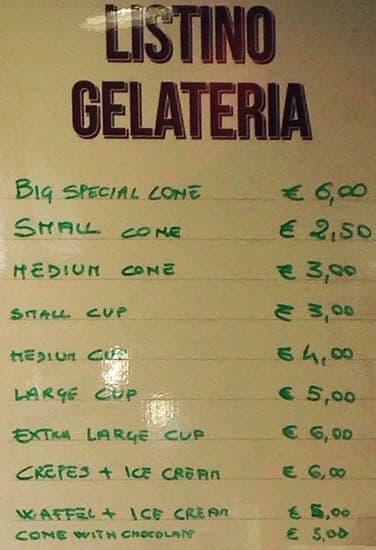 Menu di Chicco di grano 2013 srl 