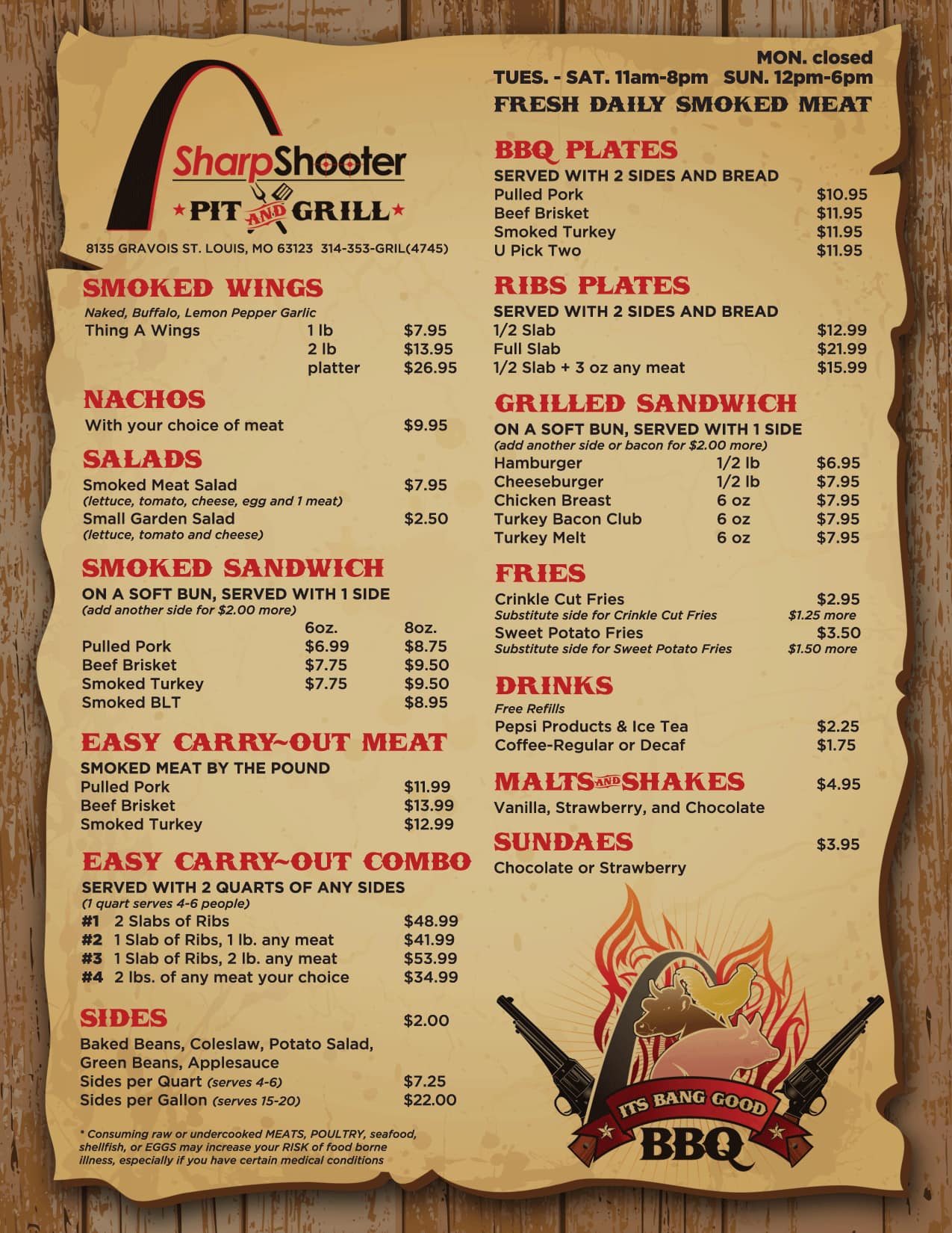 sharpshooter pit and grill