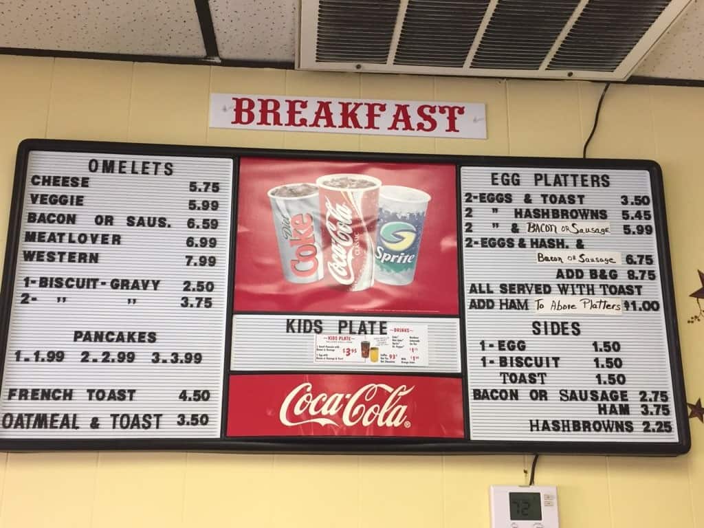 Menu at Lunch Box Cafe, Lebanon, 106 E Commercial St