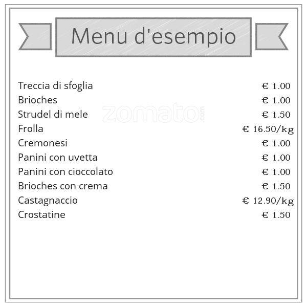 Menu di Fantasie Dolci e Salate 