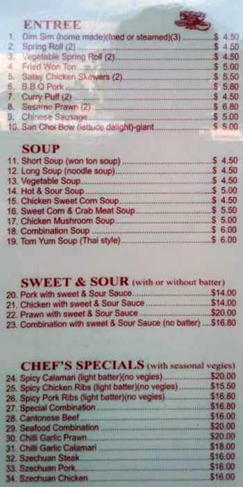 Diamond Creek Noodle Bar Menu Menu For Diamond Creek Noodle Bar Diamond Creek Melbourne