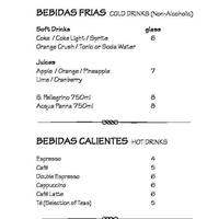 Don Quijote Spanish Restaurant Menu Don Quijote Spanish Restaurant Menu