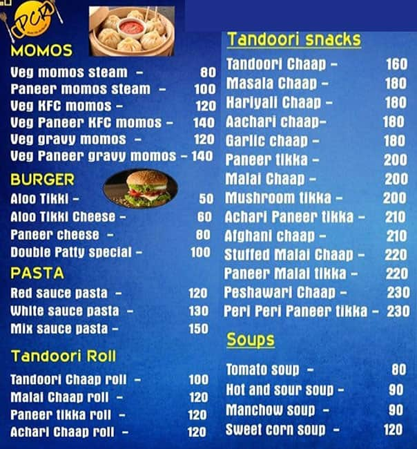 Menu of Perfect Corner Restaurant, Sector 2, Faridabad