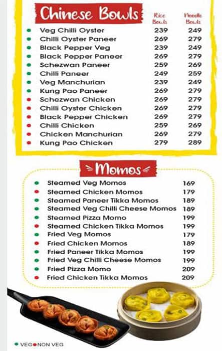 Big Bowl Company menu