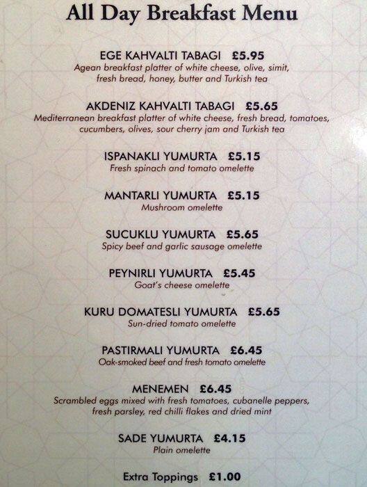 Hazev menu