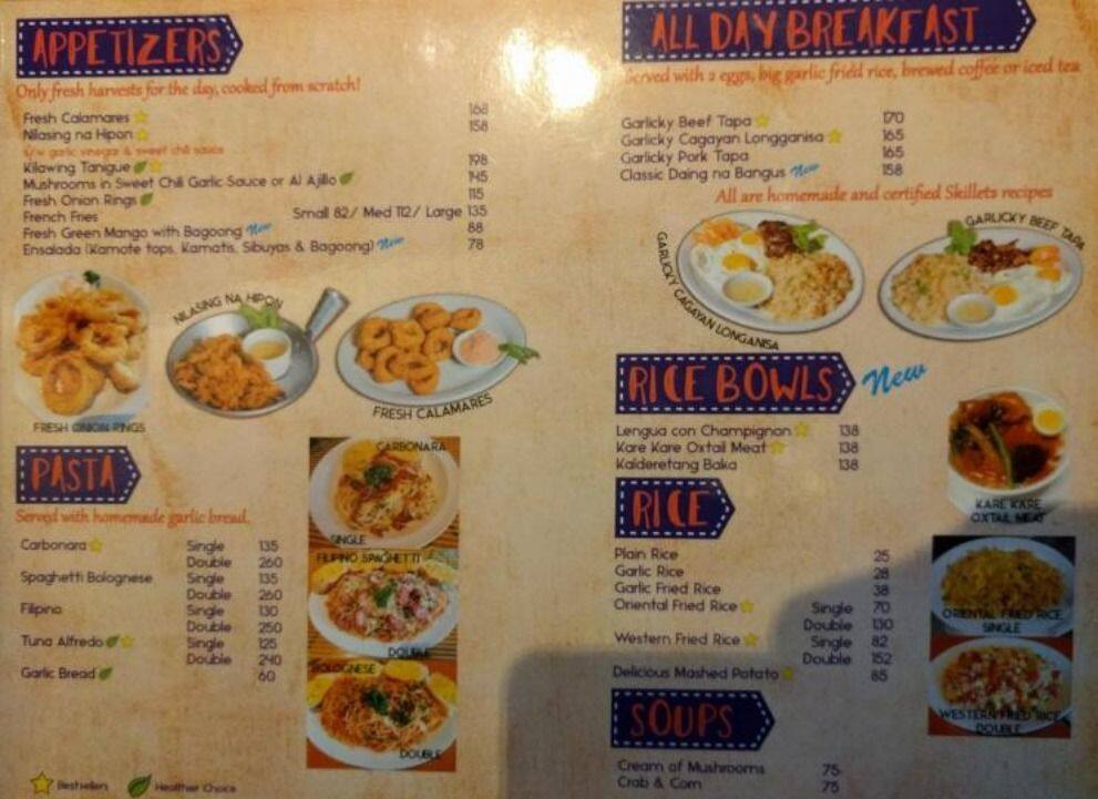 Skillets and Grill, Talon, Las Piñas City का मेनू Zomato Philippines