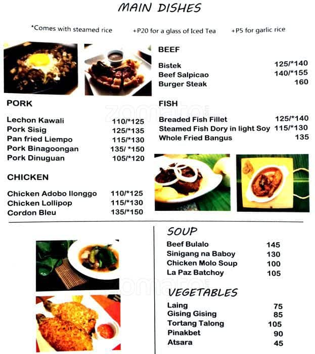 Menu at The Pantry cafe, Makati, Chino Roces Ave