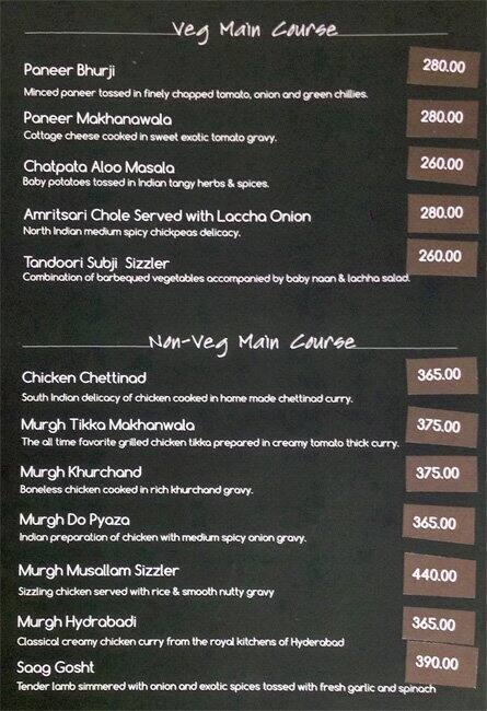 Golden Birdwing- World Cuisine Restaurant menu