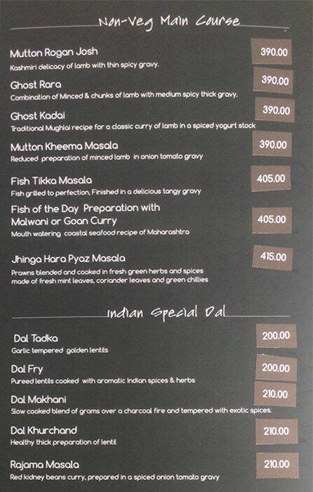 Golden Birdwing- World Cuisine Restaurant menu