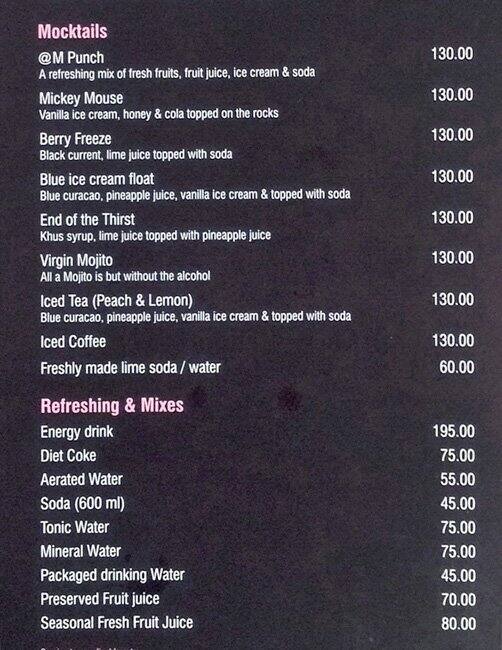 Golden Birdwing- World Cuisine Restaurant menu