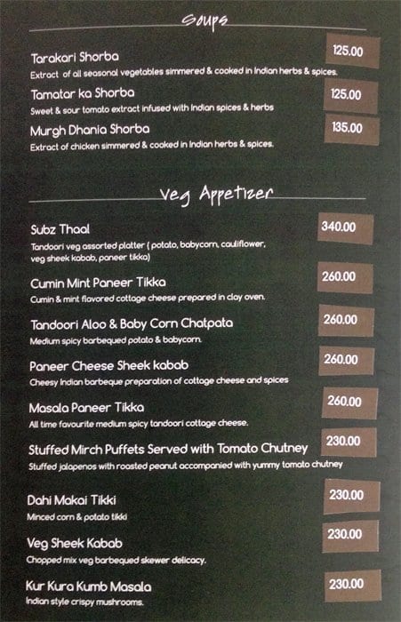 Golden Birdwing- World Cuisine Restaurant menu