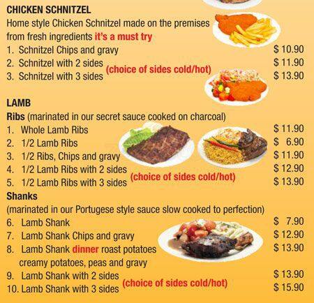 Carta de Chargrill Bistro