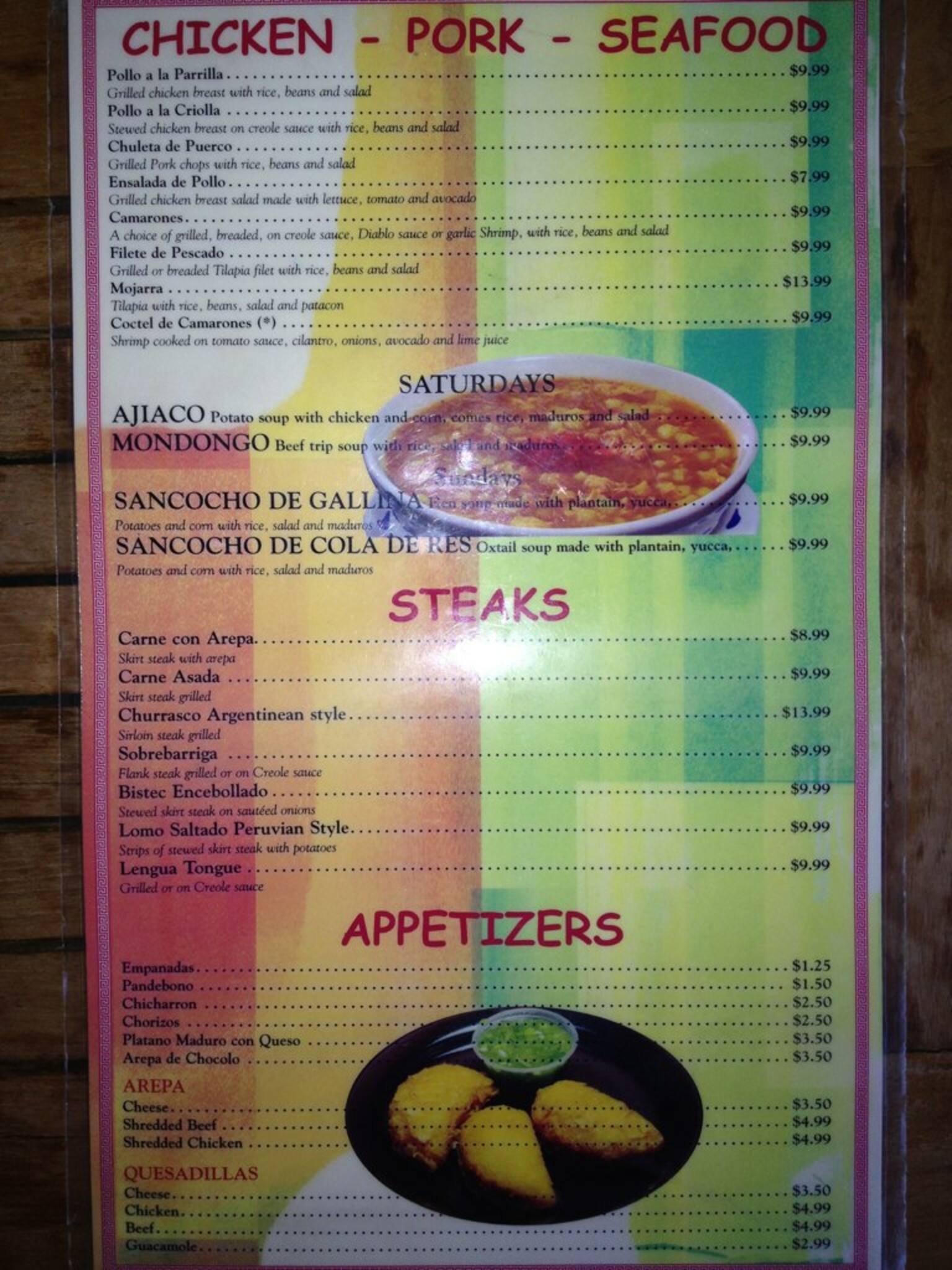 Cafetal Latin Grill & Cafe Menu Urbanspoon/Zomato