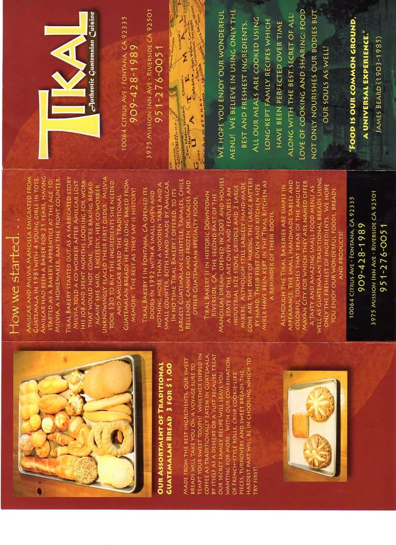 Carta de Tikal Bakery II