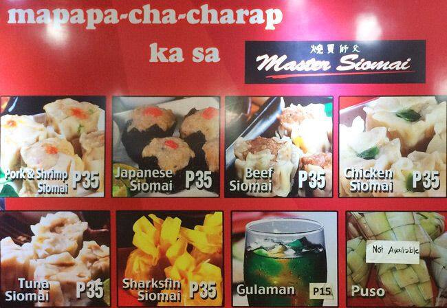 Menu At Master Siomai Restaurant Mandaue City Casuntingan