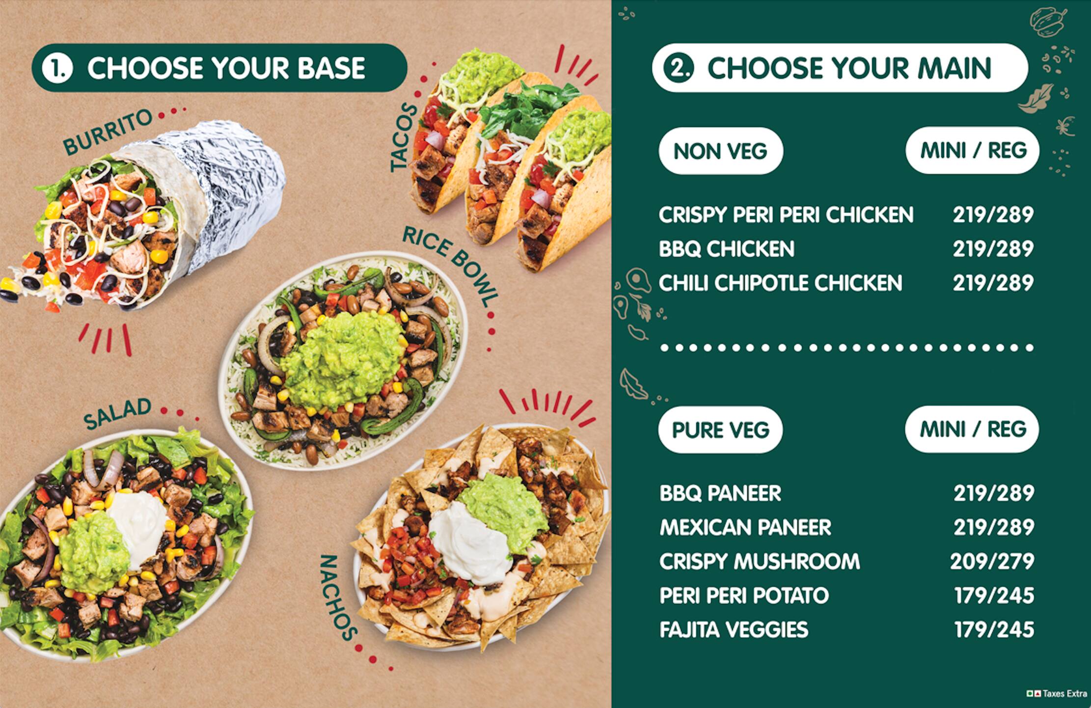 Menu of California Burrito, Sohna Road, Gurgaon