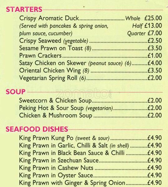 Chopstix Menu, Menu for Chopstix, North Finchley, London Zomato UK