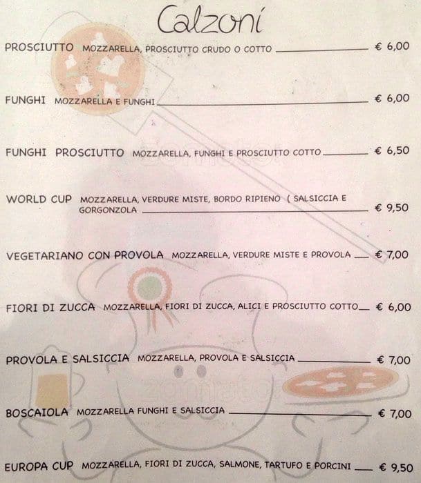 Menu di Passaparola 