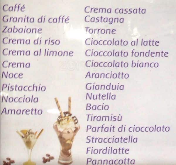 Menu di Pizzeria Duse 