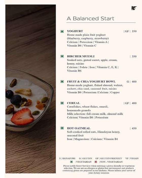 J W Kitchen menu