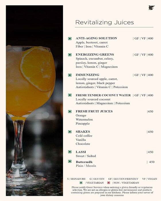 J W Kitchen menu