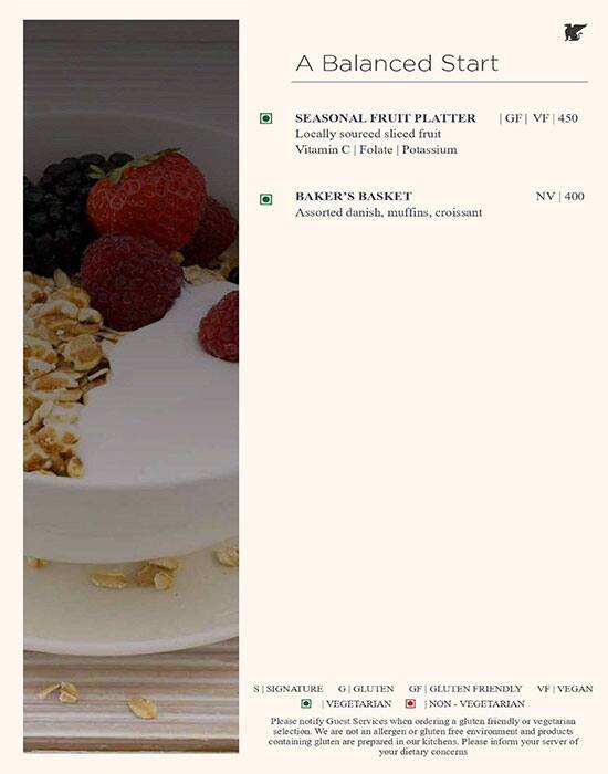 J W Kitchen menu