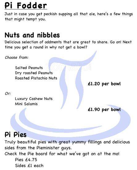 Pi menu