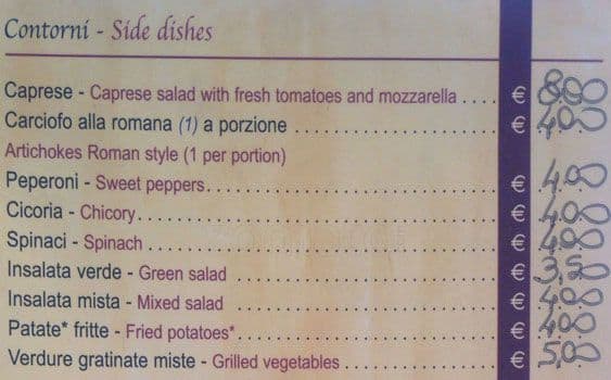 Menu di Ristorante "Dal Sardo" 