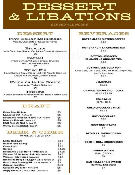 Carta de Doug Fir Lounge