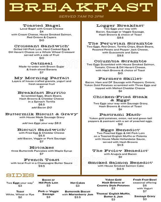 Carta de Doug Fir Lounge