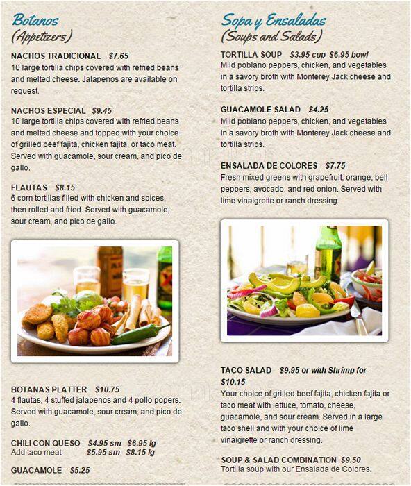 Casa Rio Menu,Menú para Casa Rio, Riverwalk, San Antonio Urbanspoon