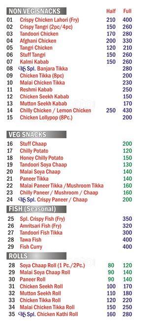 KS Royal Kitchen Menu, Menu for KS Royal Kitchen, Rohini, New Delhi ...